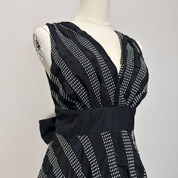 Eva Franco Curtain Dress Size 2 Retro Steampunk Mod Goth Rockabilly Whimsigoth - Picture 6 of 12